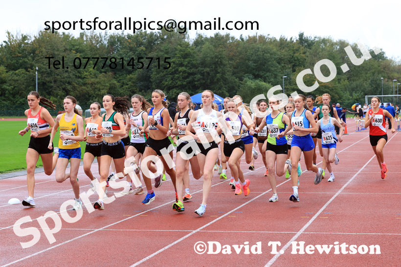 Womens Under-17s 2025 Northern Athletics Autumn Road Relays, Leigh, Lancashire. Photo: David T. Hewitson/Sports for All Pics